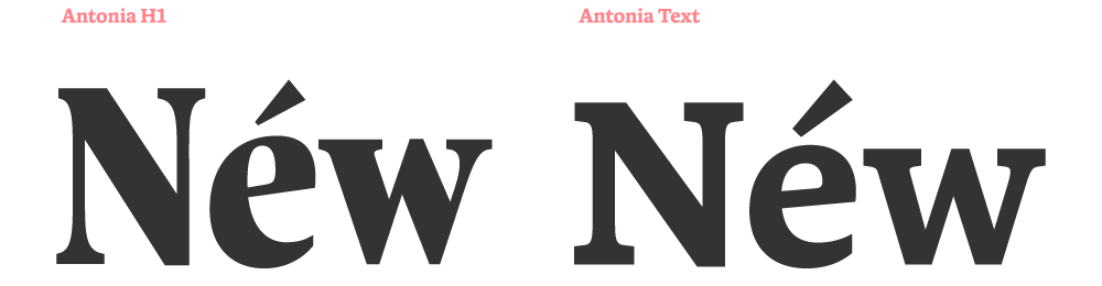 Antonia H1 Medium Italic Font preview